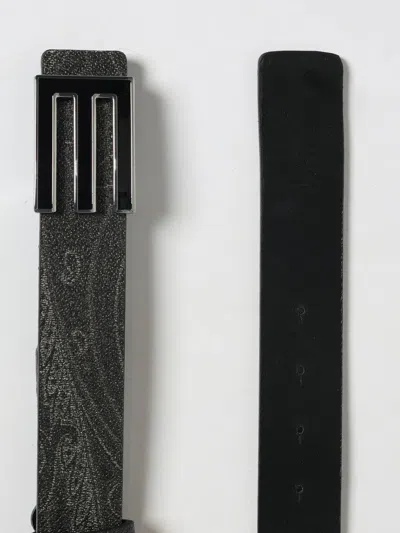 Etro Adjustable Waist Belt In Gray