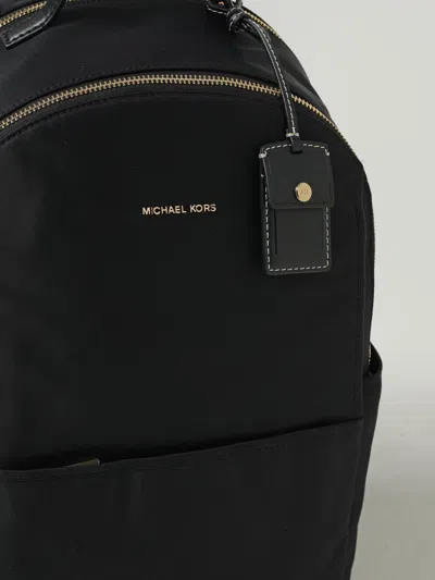 Michael Kors Sable Medium Pebbled Leather Backpack In Black
