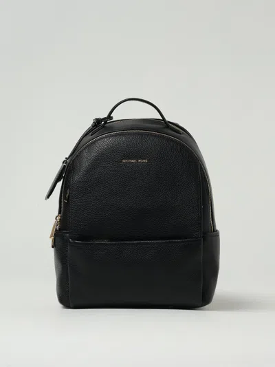 Michael Kors Sable Medium Pebbled Leather Backpack In Black