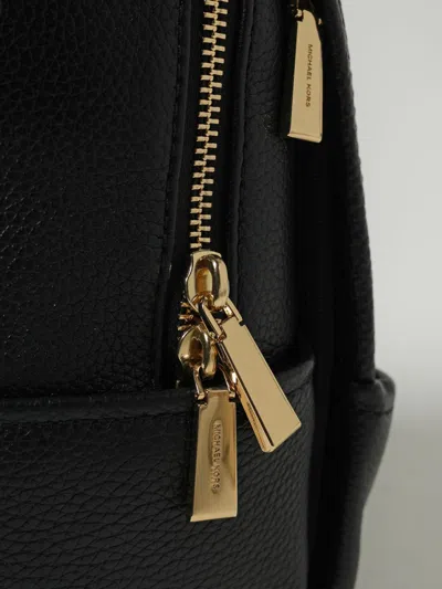 Michael Kors Sable Medium Pebbled Leather Backpack In Black