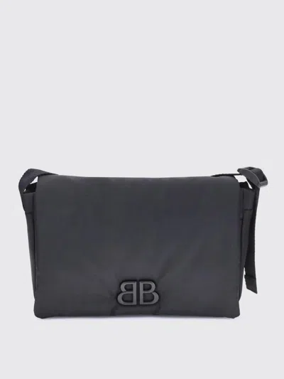 Balenciaga Nylon Monaco Shoulder Bag In Black