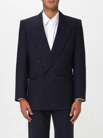 Saint Laurent Double-breasted Jacket In Wool In Multi