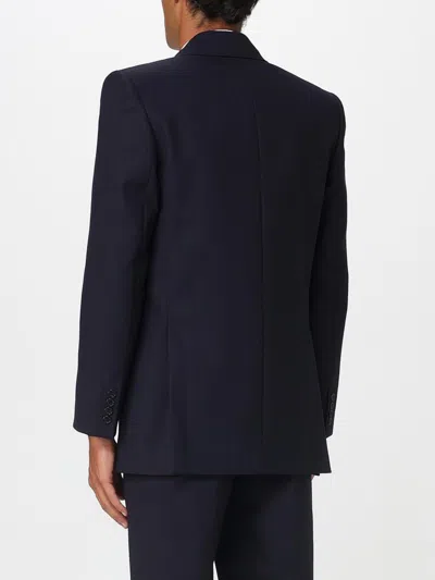 Saint Laurent Double-breasted Jacket In Wool In Multi