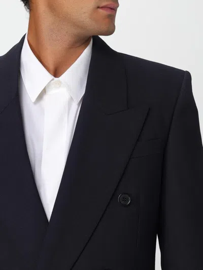 Saint Laurent Double-breasted Jacket In Wool In Multi