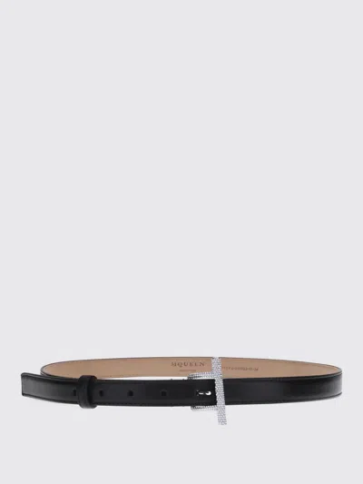 Alexander Mcqueen Belt Woman Mcqueen In Blue