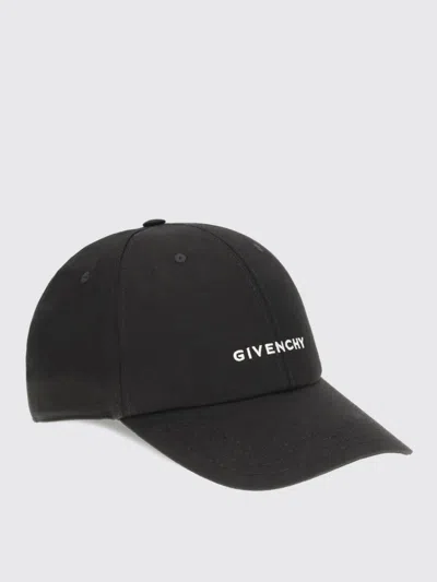 Givenchy Round Visor Cap With Embroidered Logo In Black