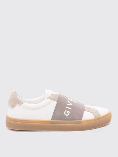 Givenchy Urban Street Sneakers In Leather And Suede With Elastic In Gray