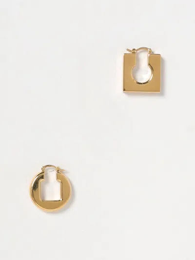 Jacquemus Les Boucles Rond Carre In Gold