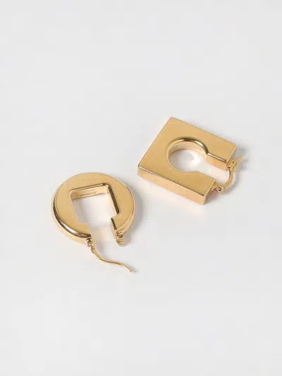 Jacquemus Les Boucles Rond Carre In Gold