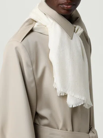 Max Mara Scarf Woman  In White