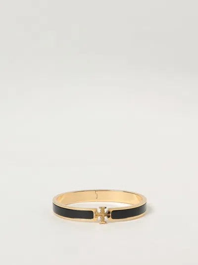 Tory Burch Medium Kira Enamel Hinge Bracelet In Black