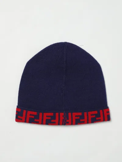 Fendi Kids Hat In Blue