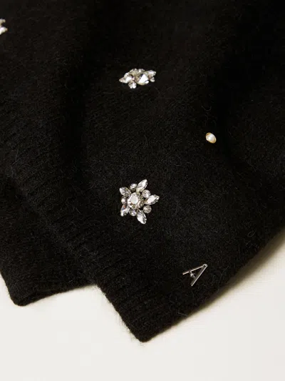 Twinset Actitude Scarf Woman  In Black