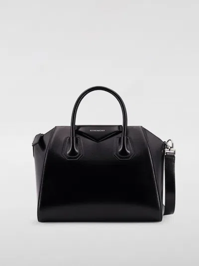 Givenchy Antigona Mini Top Handle Bag In Grained Leather In Black