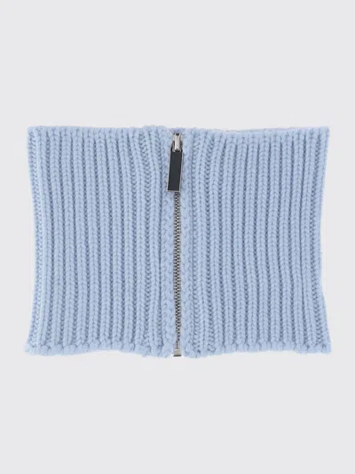 Sa Su Phi Cashmere Knit Cashmere Collar Scarf In Blue