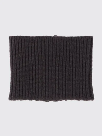 Sa Su Phi Ribbed Zip-fastening Neck-warmer Scarf In Brown