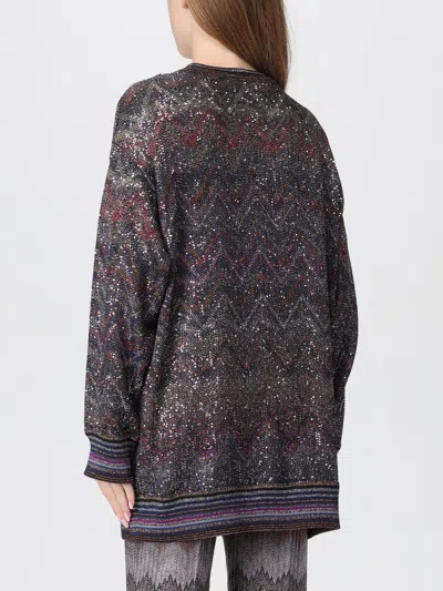 Missoni Oversized V-neck Cardigan With Zigzag Pattern In Multi