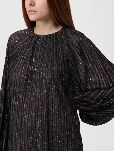 Missoni Brown/black Viscose Sweater In Brown