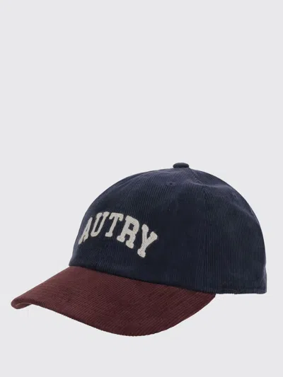 Autry Velvet Cap With Logo In Blue
