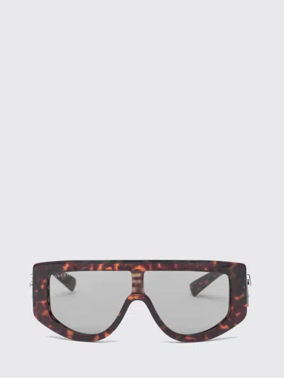 Gucci Women Rectangular Acetate Sunglasses In Brown