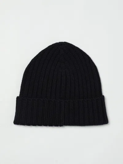 Paul & Shark Fold-over Cuff Wool Beanie For Men In Blue