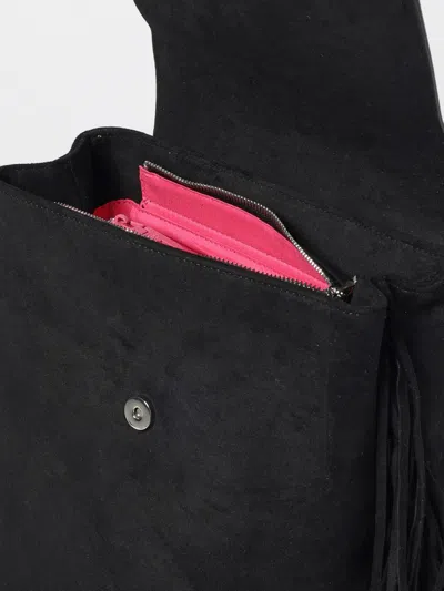 Secret Pon-pon Shoulder Bag Woman  In Black