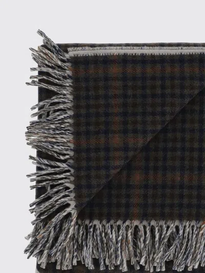 Autry Fringed Wool Blanket In Brown