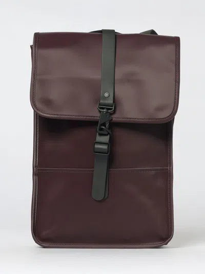 Rains Mini Flap-closure Backpack In Burgundy