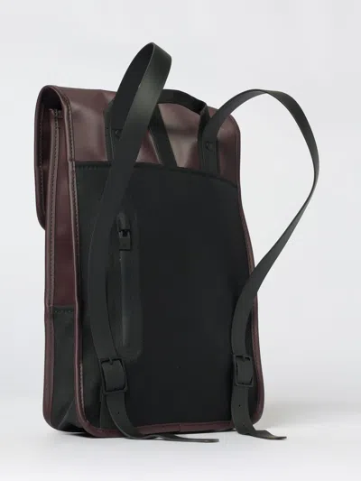 Rains Mini Flap-closure Backpack In Burgundy