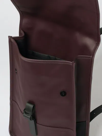 Rains Mini Flap-closure Backpack In Burgundy