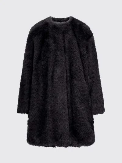 Max Mara Studio Eros Coat In Black