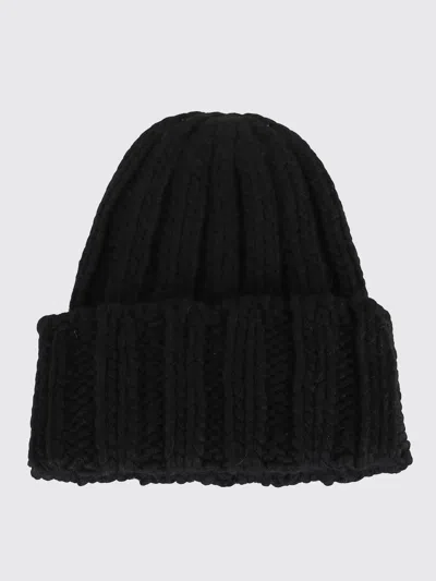 Woolrich Cable-knit Beanie Hat In Black