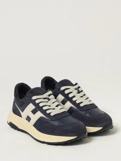 Hogan Hyperlight Suede And Nappa Leather Sneakers In Black