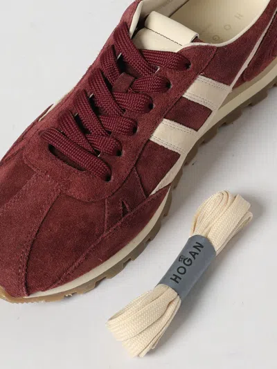Hogan Mother Stretch Denim The Rambler Zip Heel Jeans In Burgundy