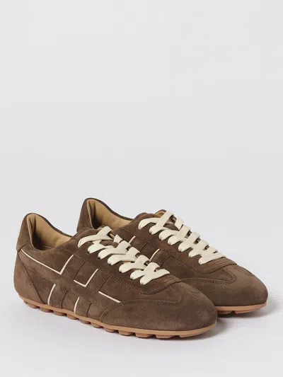 Hogan Suede Upper Sneakers With Contrasting Stitching In Multi