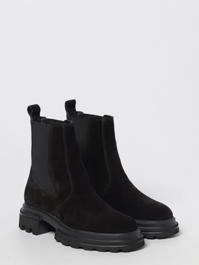 Hogan Solid Color Versatile Chelsea Boots In Black
