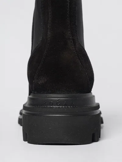 Hogan Solid Color Versatile Chelsea Boots In Black