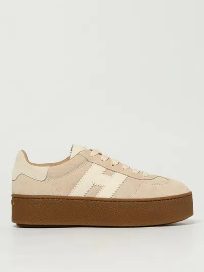 Hogan Cool Suede Trainers With Thick Soles In Multi