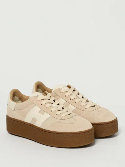 Hogan Cool Suede Trainers With Thick Soles In Multi