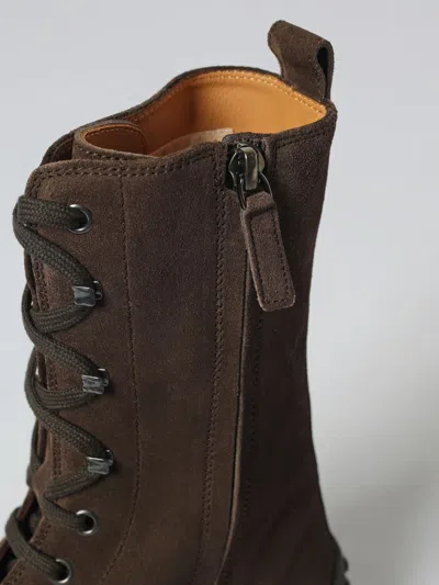 Tod's Winter Driver Sole High Lace Up Boots In Multi