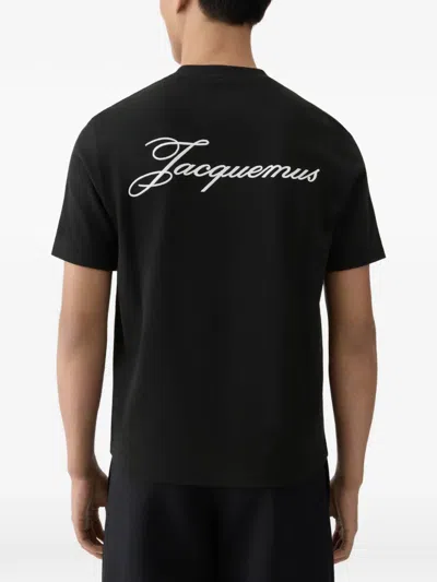 Jacquemus Logo-embroidered T-shirt In Multi