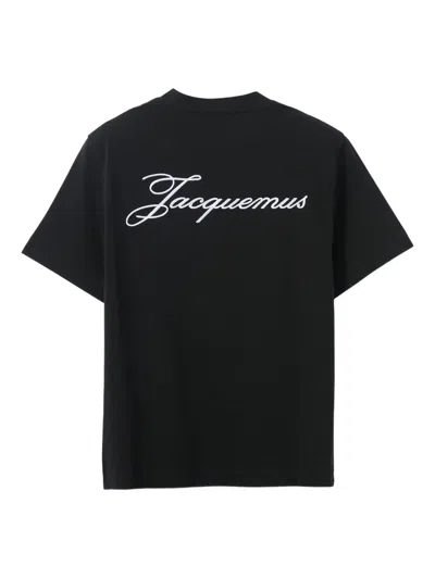 Jacquemus Logo-embroidered T-shirt In Multi
