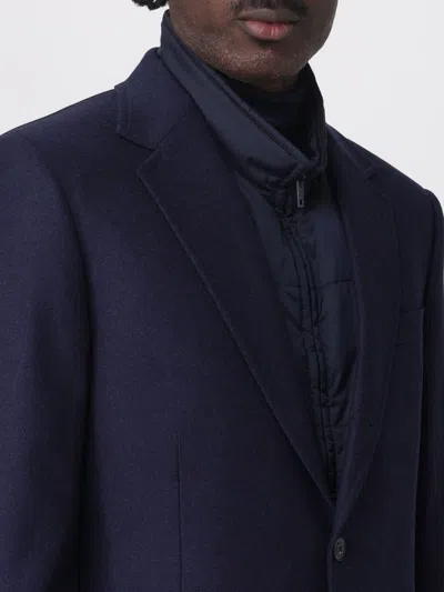 Fay Two-button Peak-lapel Jacket In Blue