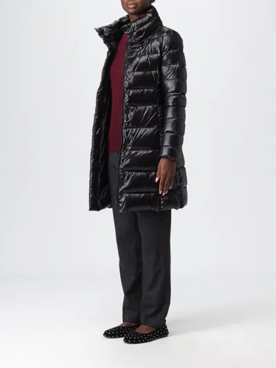 Fay Down Jacket With Long Quilted Design In Black