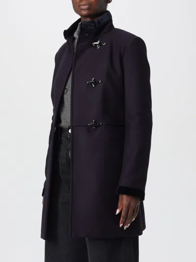 Fay High Collar Long Sleeves Mid-length Coat In Multi