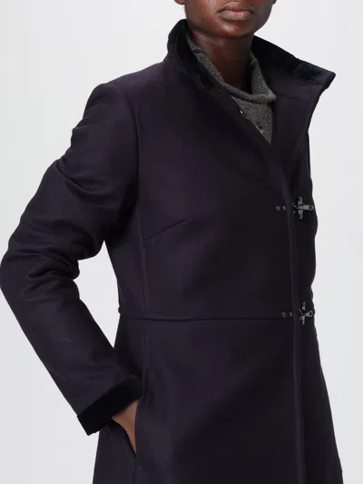 Fay High Collar Long Sleeves Mid-length Coat In Multi