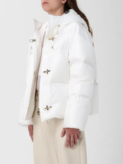 Fay Hooded Puffer Coat In White