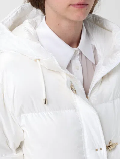 Fay Hooded Puffer Coat In White