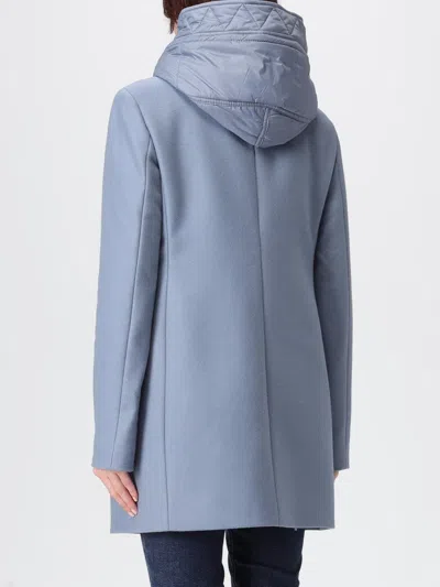 Fay Toggle Db Front Nylon Coat In Blue