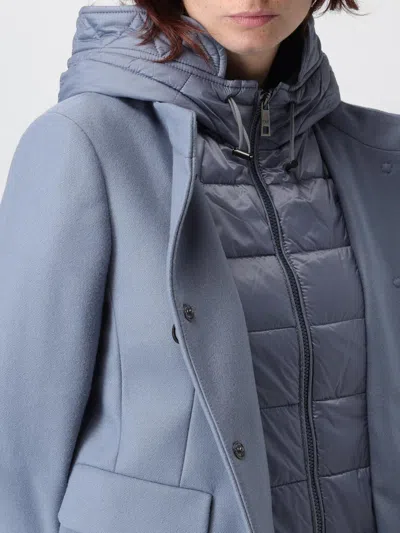 Fay Toggle Db Front Nylon Coat In Blue
